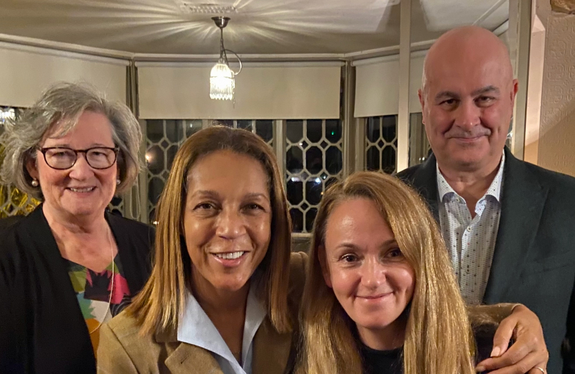 Iain Dale with Sally Ann Marks, Helen Grant MP and Louise Brice